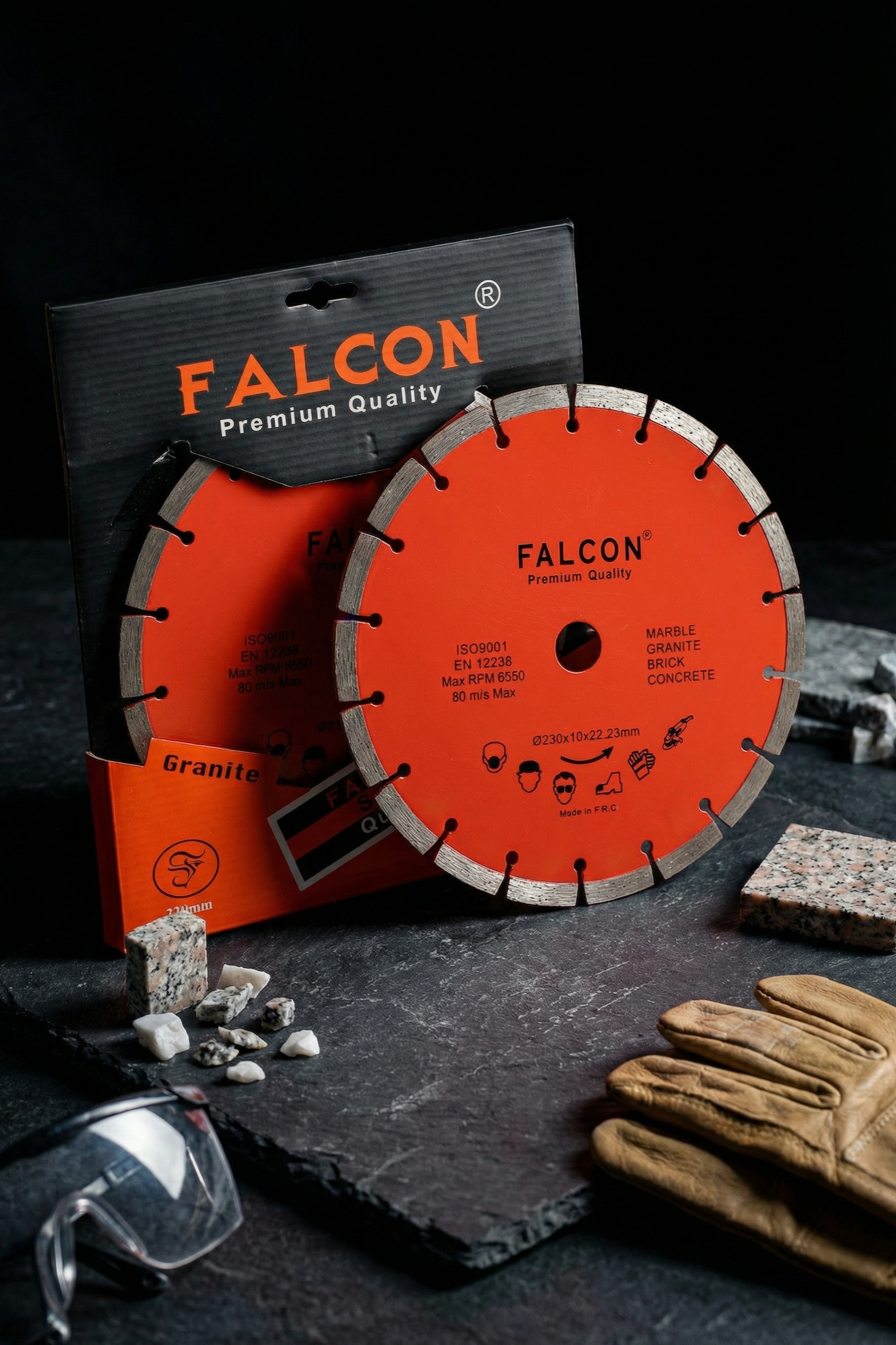 صفحه سرامیک‌بر الماسه فینیکس ۱۱۵ میلی‌متر مدل X-TURBO مخصوص سرامیک و پرسلان - کد ۵۱۲